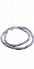 Silikonová hadice Kaya Nylon Frame pro vodní dýmky 150 cm modro bílo černá