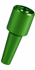 Koncovka (konektor) Kaya 2.0 pro silikonové hadice pro vodní dýmky zelená