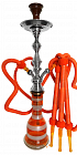 Vodní dýmka 80 cm, TopMark Fateh oranžová NEW 3 hadice