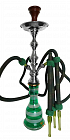 Vodní dýmka 80 cm, TopMark Fateh zelená NEW 3 hadice
