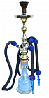 Vodní dýmka 80 cm, TopMark Fateh modrá NEW 2 hadice
