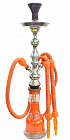 Vodní dýmka 80 cm, TopMark Fateh oranžová NEW 2 hadice